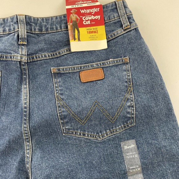 NEW VINTAGE COWBOY CUT Womens WRANGLER‎ 18MWZ Western Jeans 15/16x32 High Rise - Picture 8 of 9
